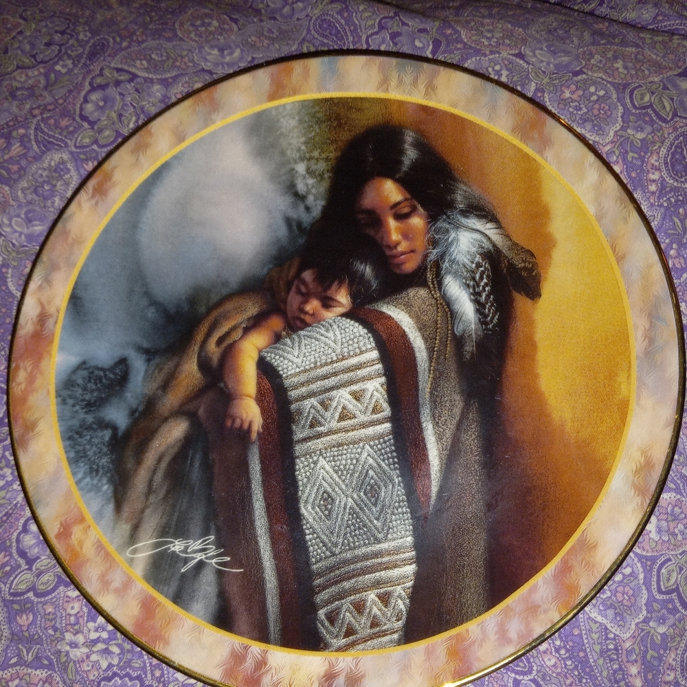 "Softest caress" plate by the bradford exchange